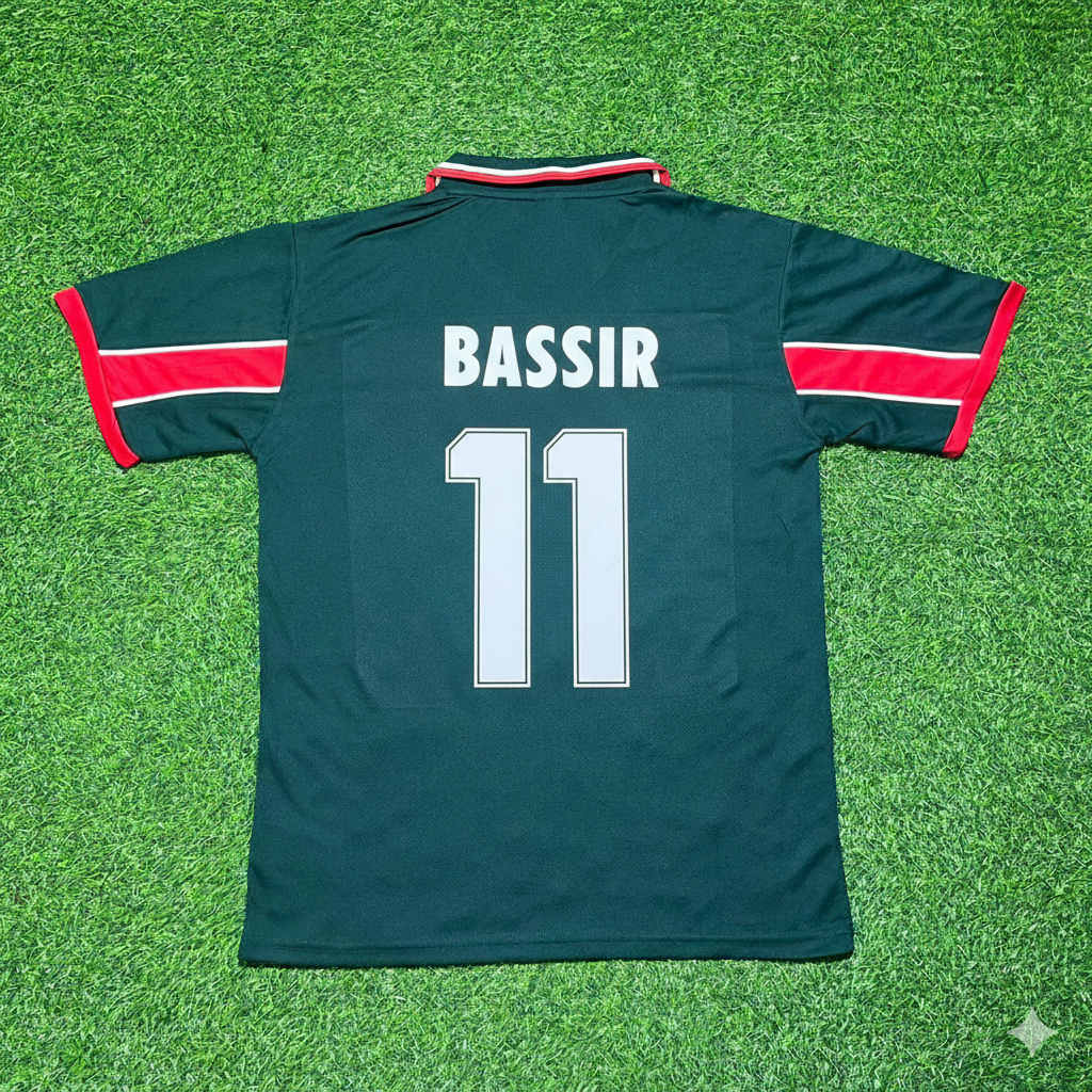 Salahaddine Bassir Morocco Home Retro Football Jersey