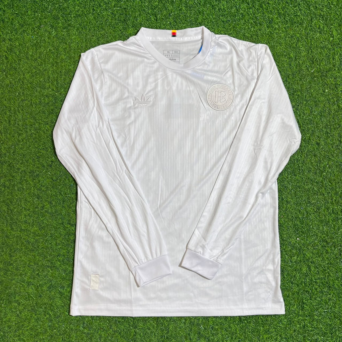 Bastian Schweinsteiger Germany 125 Year Special White Long Sleeve Football Jersey