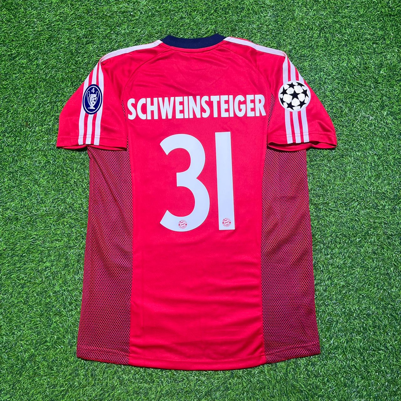 Bastian Schweinsteiger Bayern München 2002/2003 Season Home Red Retro Jersey