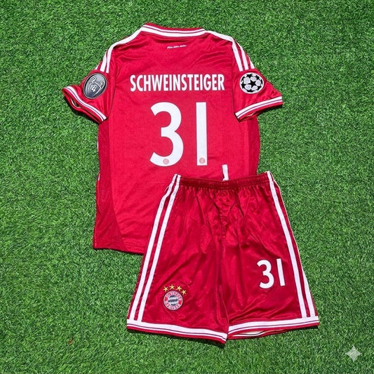 Bastian Schweinsteiger #31 Bayern München 2013 Champions League Finale Kinder Retro Trikot