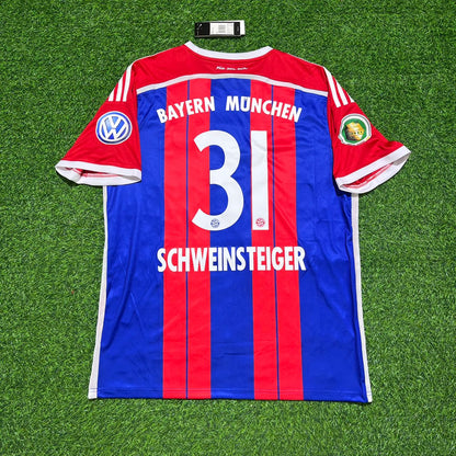 Bastian SCHWEINSTEIGER Bayern Munich 2014-2015 Trikot Kit Jersey Soccer Shirt