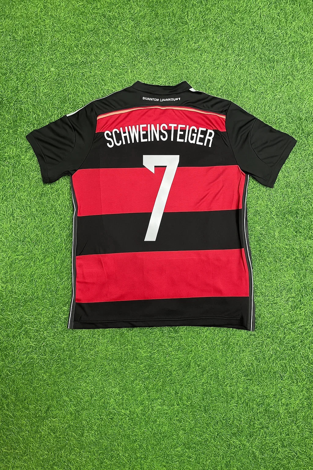 Bastian Schweinsteiger Germany Deutschland 2014 World Cup Brazil Black Red Retro Jersey Trikot Soccer Shirt