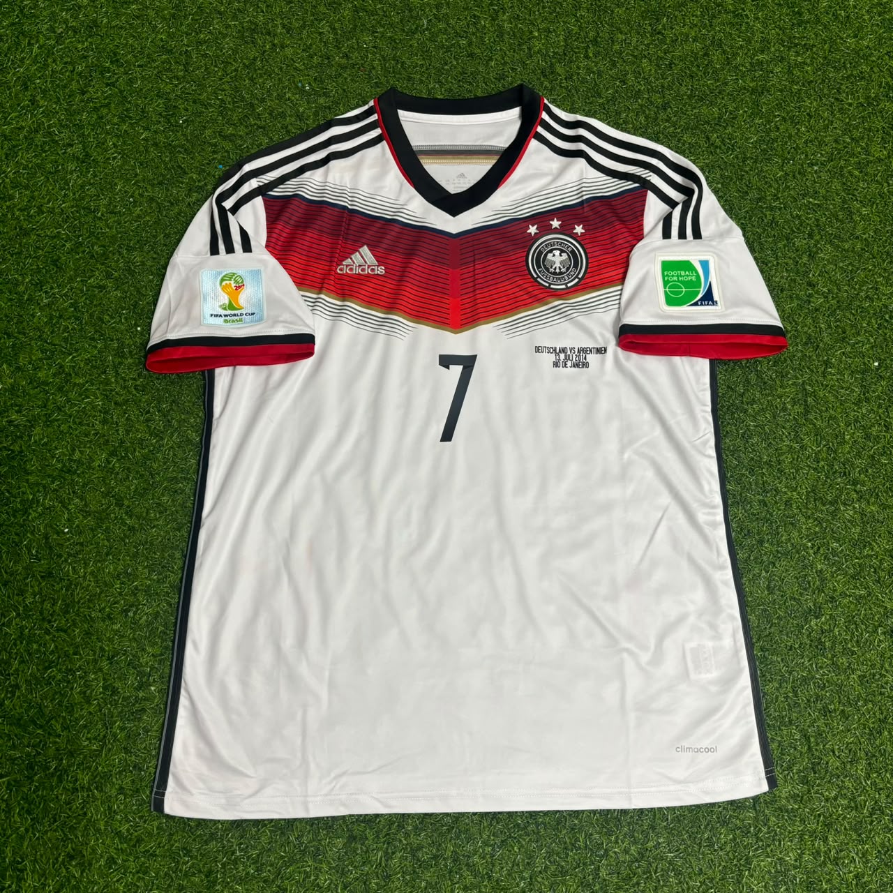 Bastian Schweinsteiger - Germany Deutschland 2014 World Cup White Retro Kit Jersey Trikot Maillot Soccer Shirt