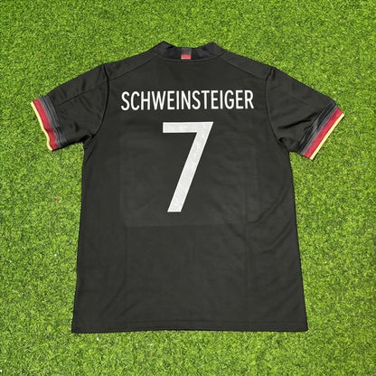 Bastian Schweinsteiger #7 Germany Black Retro Football Jersey