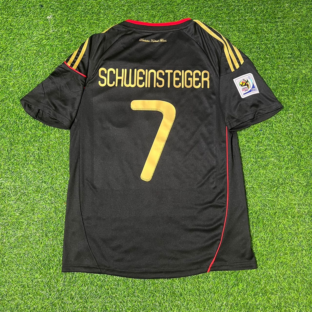 Bastian Schweinsteiger - Germany Deutschland 2010 World Cup Black Jersey Trikot