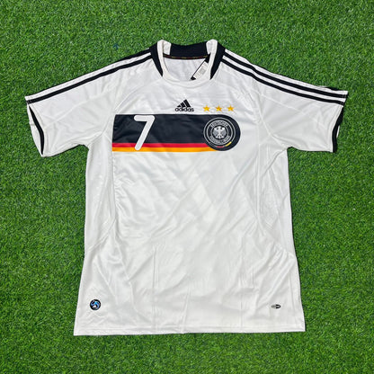 Bastian Schweinsteiger Germany EURO 2008 Retro Football Jersey Kit