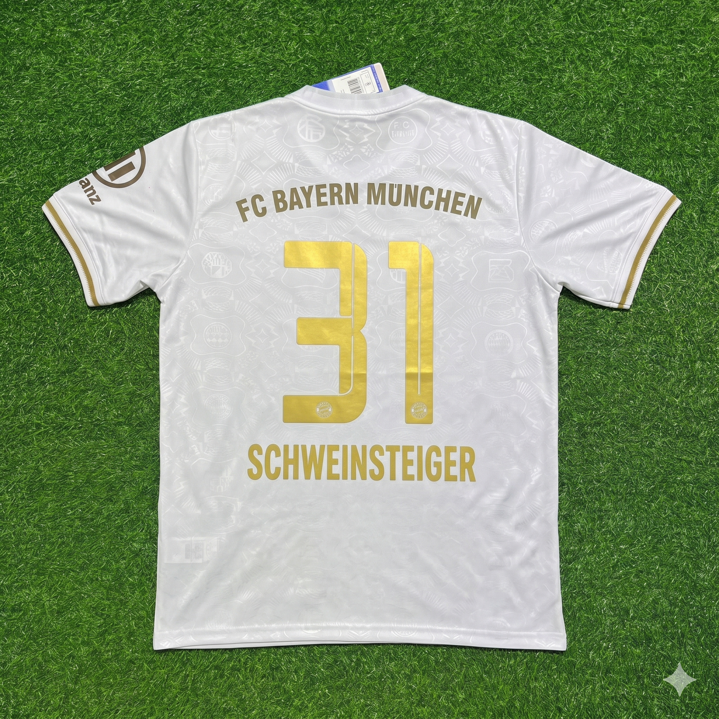 Bastian Schweinsteiger #31 FC Bayern München 125 Years Anniversary Special-Edition White Jersey