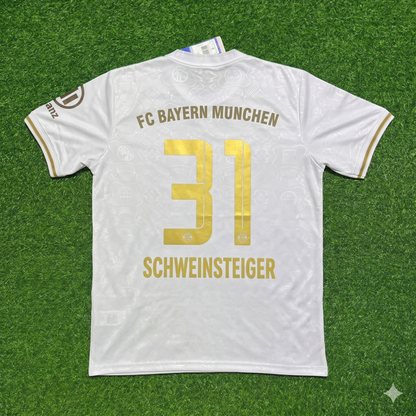 Bastian Schweinsteiger #31 FC Bayern München 125 Years Anniversary Special-Edition White Jersey