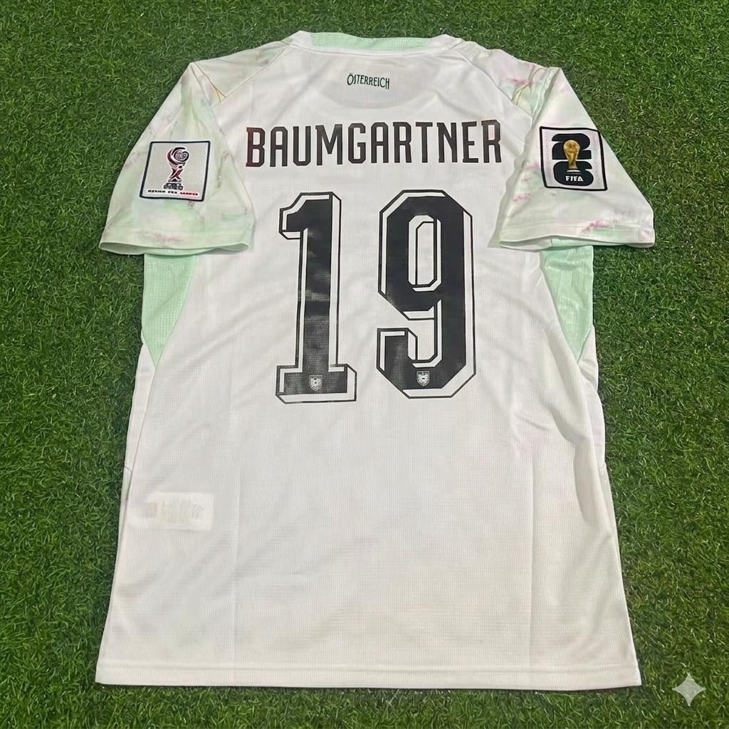 Christoph Baumgartner Austria White 2026 World Cup Football Jersey