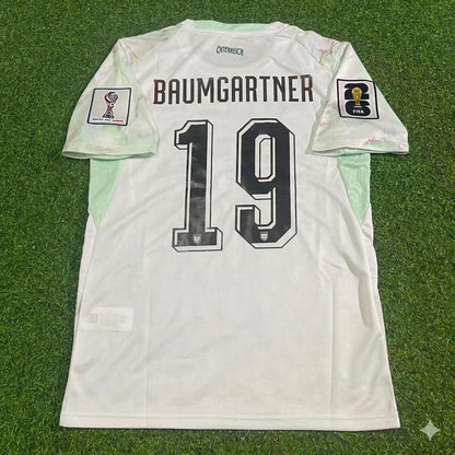 Christoph Baumgartner Austria White 2026 World Cup Football Jersey