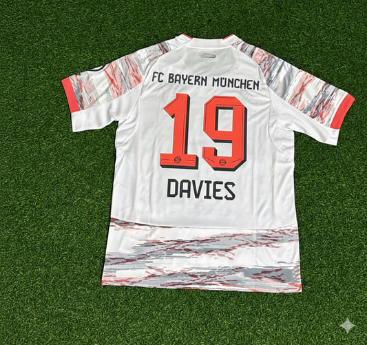 Alphonso Davies Bayern München  Away New season Trikot Maillot Soccer Shirt