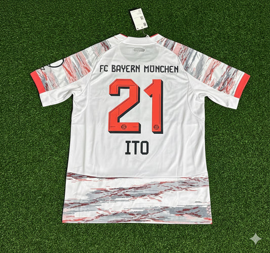 Hiroki Itō Bayern München Away New season Trikot Maillot Soccer Shirt