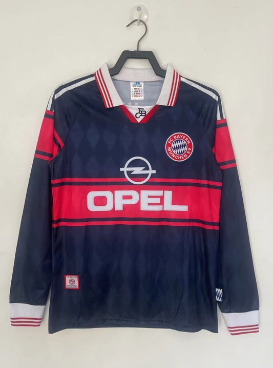 FC Bayern München 1997/98 Saison Langarm Heim Retro Trikot