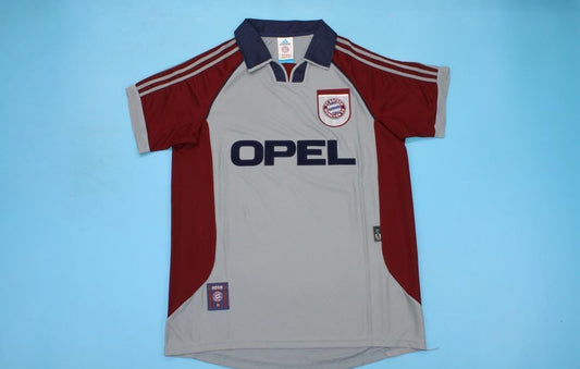 FC Bayern München 1998/99 Saison Grau Auswärts Retro Trikot