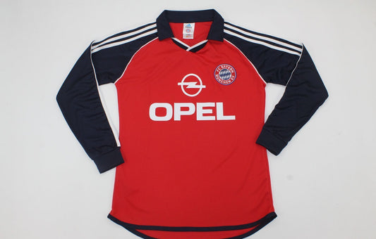 FC Bayern München 2000/01 Saison Langarm Heim Trikot
