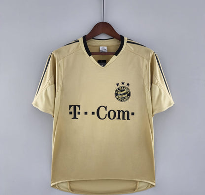 FC Bayern München 2004/05 Saison Gold Auswärts Retro Trikot