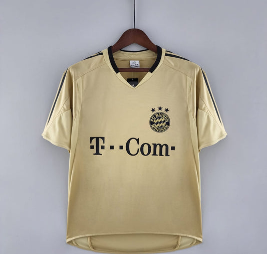 FC Bayern München 2004/05 Saison Gold Auswärts Retro Trikot