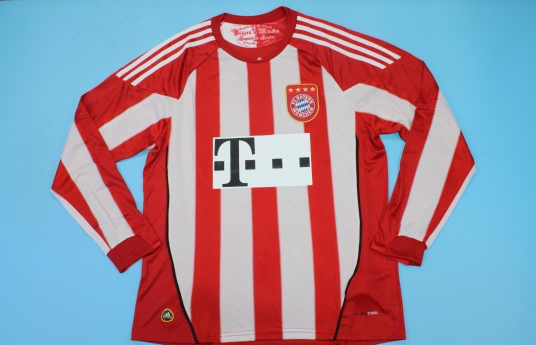 FC Bayern München 2010/11 Saison Langarm Heim Retro Trikot
