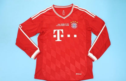 FC Bayern München 2012/13 Champions-League-Finale Saison Langarm Heim Retro Trikot