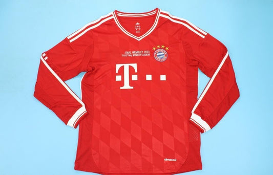FC Bayern München 2012/13 Champions-League-Finale Saison Langarm Heim Retro Trikot