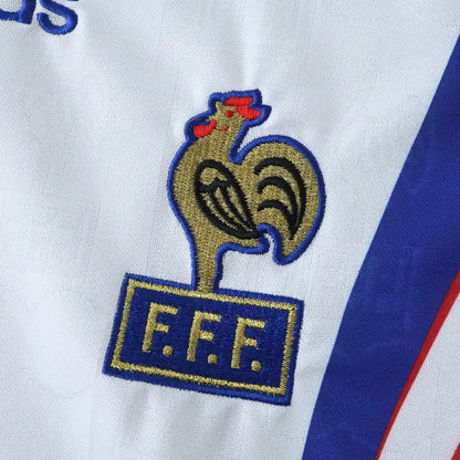 France 1996 Season Away White Retro Jersey Trikot Soccer Shirt