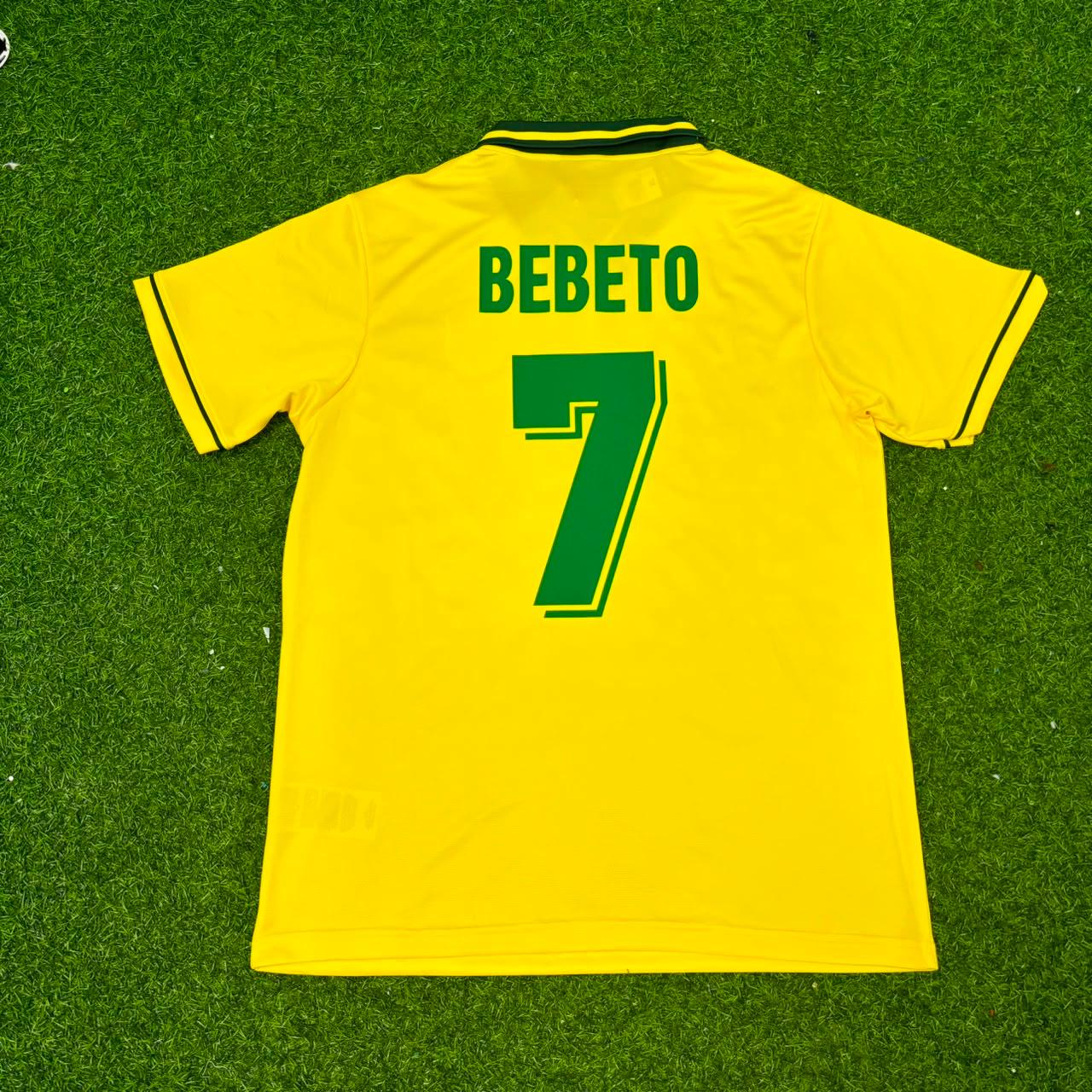 Bebeto #7 Brasilien 1994 WM-Finale Retro-Fußballtrikot