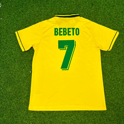 Bebeto #7 Brasilien 1994 WM-Finale Retro-Fußballtrikot