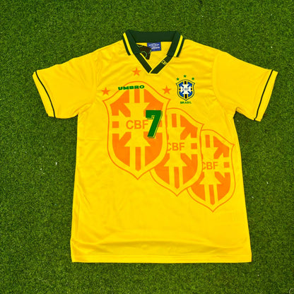 Bebeto #7 Brasilien 1994 WM-Finale Retro-Fußballtrikot