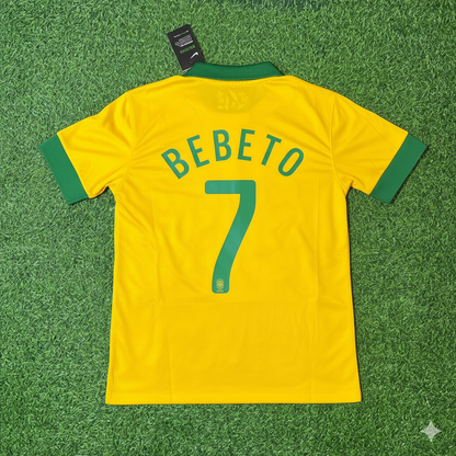 Bebeto Brasilien Retro-Fußballtrikot-Set