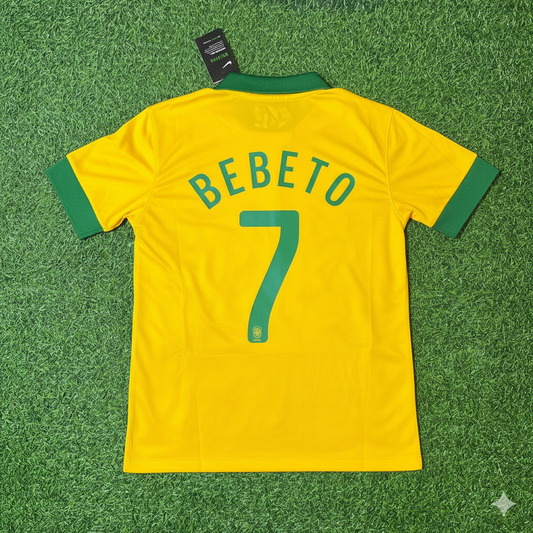 Bebeto Brasilien Retro-Fußballtrikot-Set