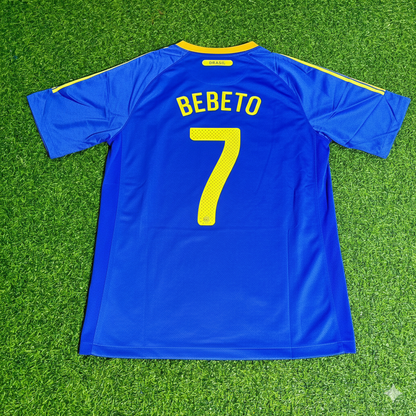 Bebeto Brazil 2010 World Cup Retro Blue Jersey Trikot