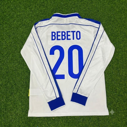 Bebeto Brazil 1998 World Cup Long Sleeve Retro Football Jersey
