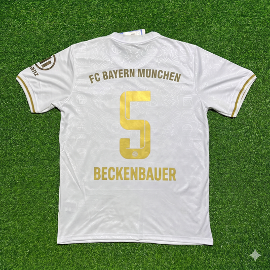 Franz Beckenbauer #5 FC Bayern München 125 Years Anniversary Special-Edition White Jersey