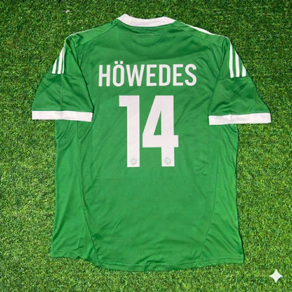 Benedikt Höwedes Deutschland EM 2012 Grünes Retro-Fußballtrikot