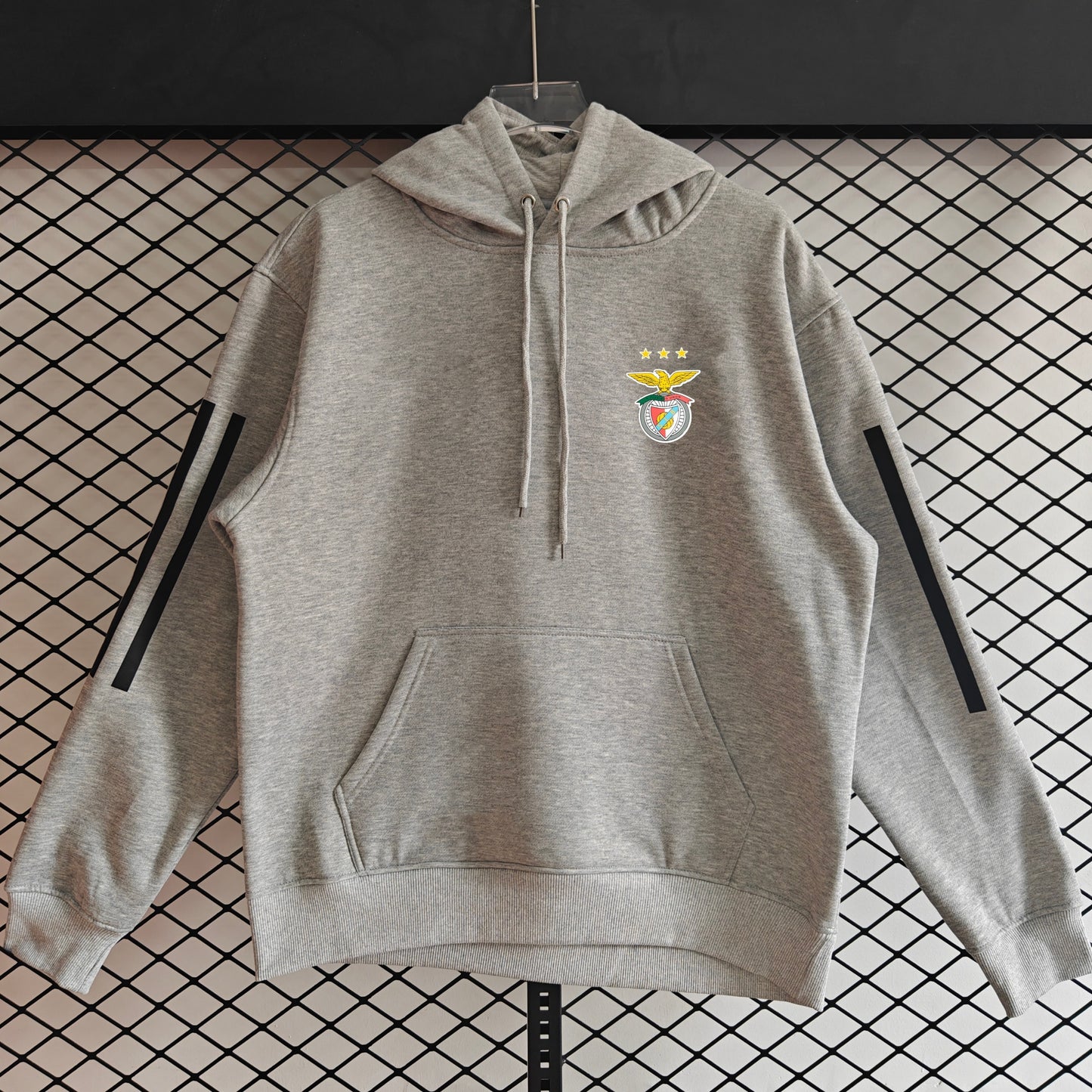 Benfica - Hoodie Winter Fleece- Fußball Kapuzenpullover