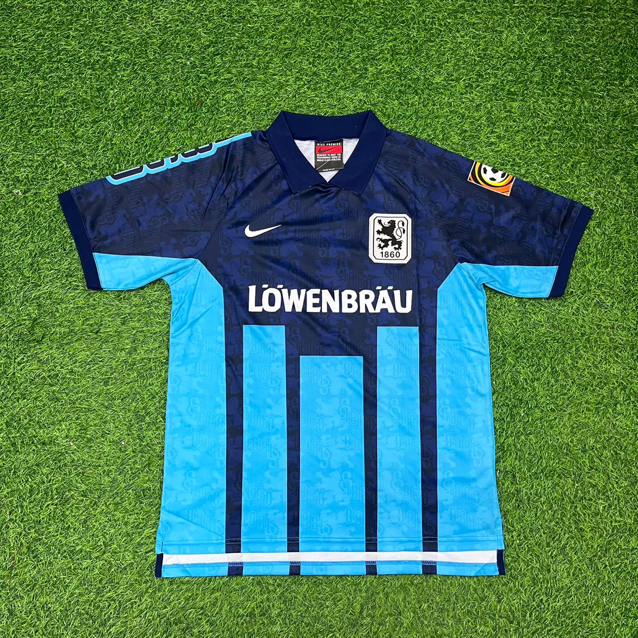 Benjamin Lauth TSV 1860 München Blaues Heim Retro Fußballtrikot