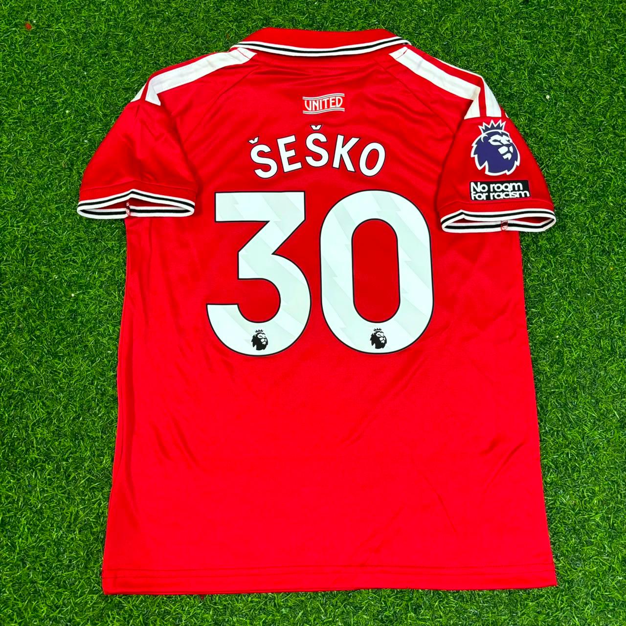 Benjamin Šeško Manchester United nouvelle saison 2026 maillot Trikot maillot de football