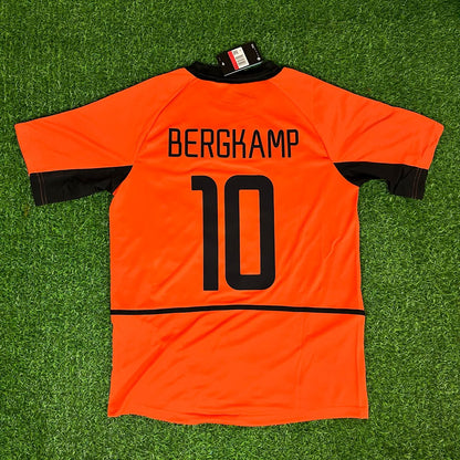 Dennis Bergkamp Netherlands 2002 World Cup Retro Jersey Maillot Trikot Maglia