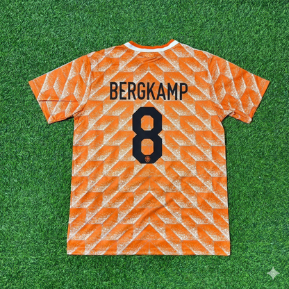 Dennis Bergkamp Netherlands Home Retro Football Jersey Kit