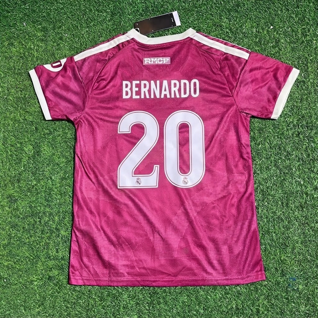 Bernardo Silva Pink Jersey Maillot Trikot Soccer Shirt