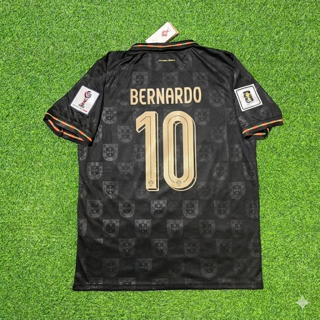 Bernardo Silva #10 Portugal 2026 World Cup Black Football Jersey
