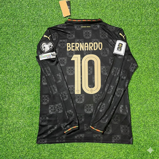 Bernardo Silva Portugal 2026 World Cup Home Long Sleeve Jersey Trikot Maillot