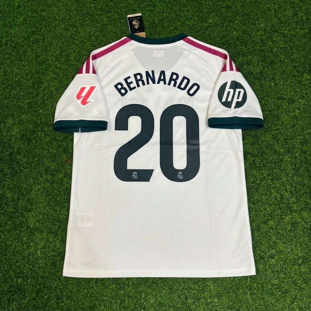 Bernardo Silva White Jersey Maillot Trikot Soccer Shirt