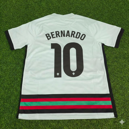 Bernardo Silva Portugal EURO 2020 Retro Away Football Jersey