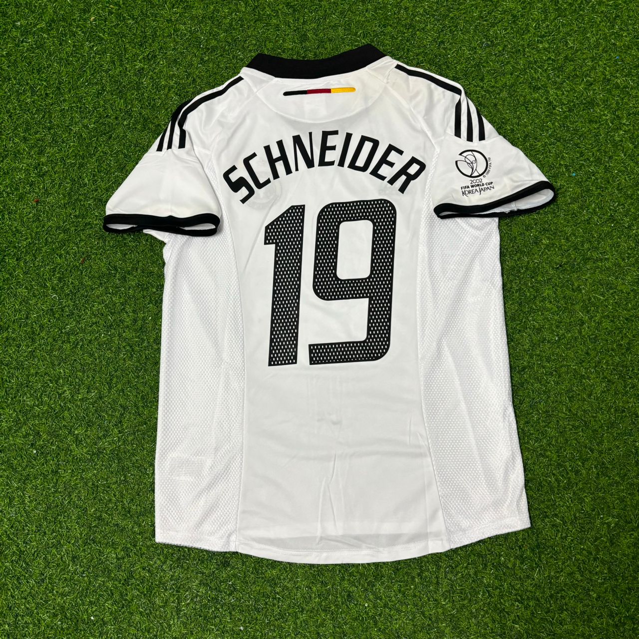 Bernd Schneider Germany Deutschland 2002 World Cup White Retro Football Jersey