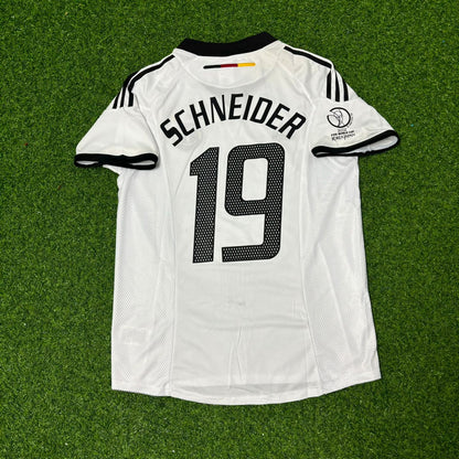 Bernd Schneider Germany Deutschland 2002 World Cup White Retro Football Jersey