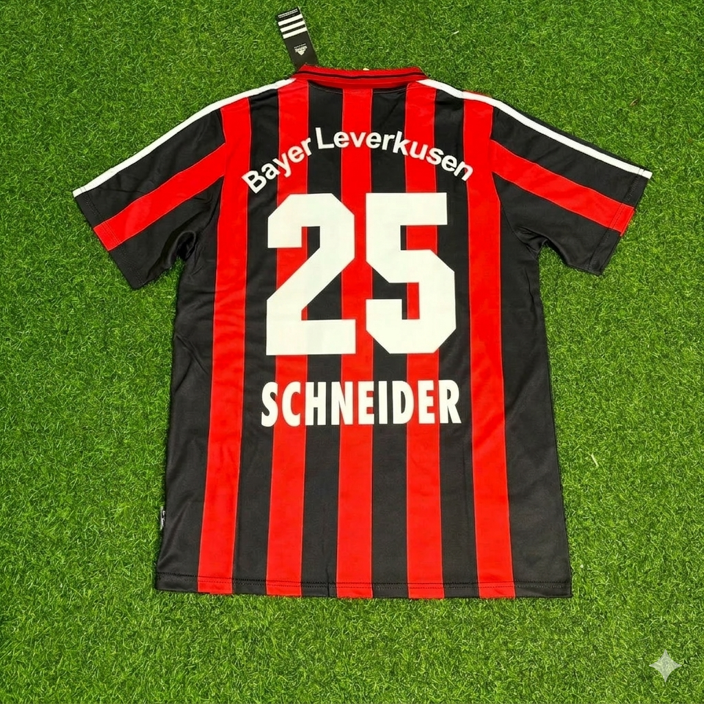 Bernd Schneider Bayer Leverkusen 2000/2001 Home Retro Football Jersey