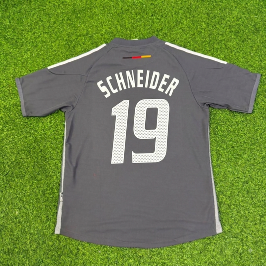 Bernd Schneider Germany 2002 World Cup Gray Special Retro Football Jersey