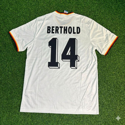 Thomas Berthold #14 Deutschland 1986 Weltmeisterschaft Retro Trikot Wein