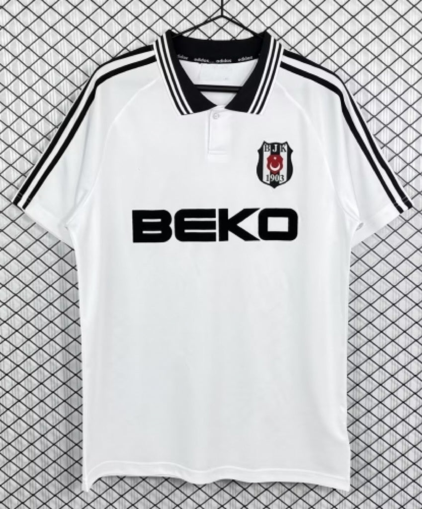 Besiktas 1996/1997 White Away Retro Football Trikot Maillot Jersey